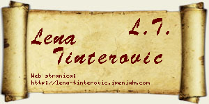 Lena Tinterović vizit kartica